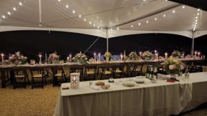 night time tent rental